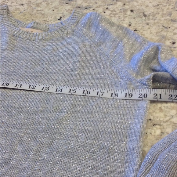 LOFT Grey sparkly sweater size L - Picture 7 of 8